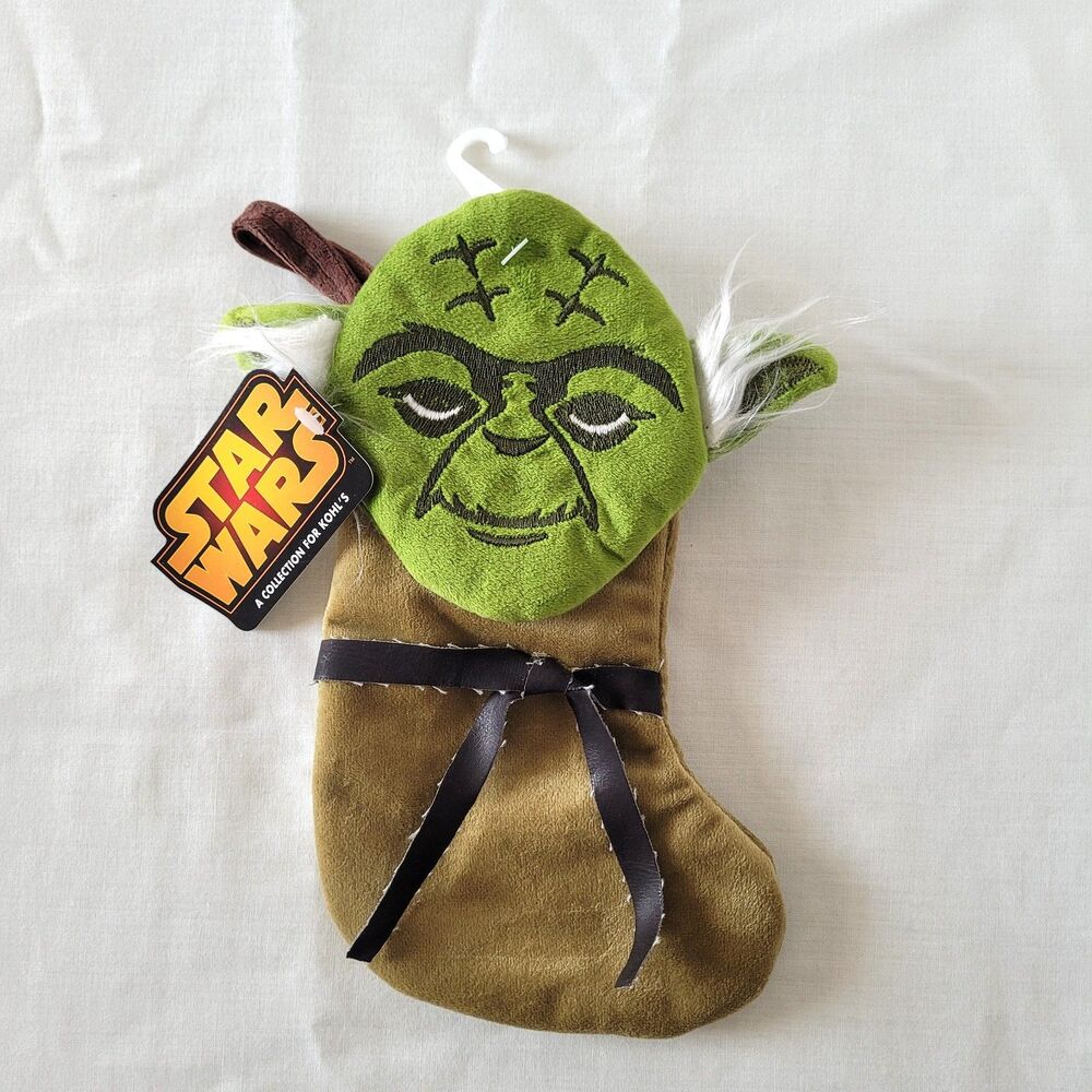 NEW Star Wars Yoda Christmas Stocking – Plush & Embroidered, Kohl's Exclusive